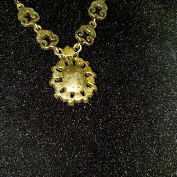 Vintage Victorian Style Rhinestone Necklace - Picture 4 of 4